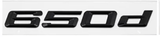 Badges de coffre Lettrage Noir BMW Série 6 Series 630i 640i 645i 650i E63 E64 F06 F12 F13 G32