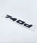 Badges de coffre Lettrage Noir BMW Série 7 730d 740d 750d 740i 750i E65 F01