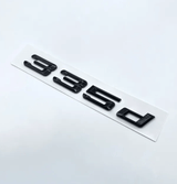 Badges de coffre Lettrage Noirs BMW Série 3 modèles E36 E46 E92 F30 320d 330d 335i