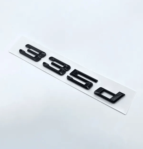 335d Badges de coffre Lettrage Noirs BMW Série 3 modèles E36 E46 E92 F30 320d 330d 335i