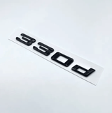 Badges de coffre Lettrage Noirs BMW Série 3 modèles E36 E46 E92 F30 320d 330d 335i