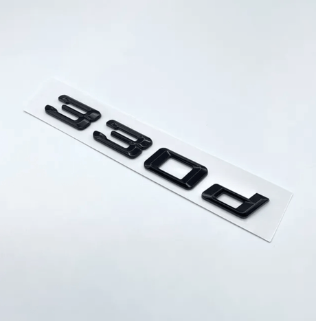 330d Badges de coffre Lettrage Noirs BMW Série 3 modèles E36 E46 E92 F30 320d 330d 335i