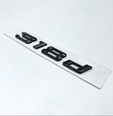 Badges de coffre Lettrage Noirs BMW Série 3 modèles E36 E46 E92 F30 320d 330d 335i