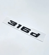 Badges de coffre Lettrage Noirs BMW Série 3 modèles E36 E46 E92 F30 320d 330d 335i