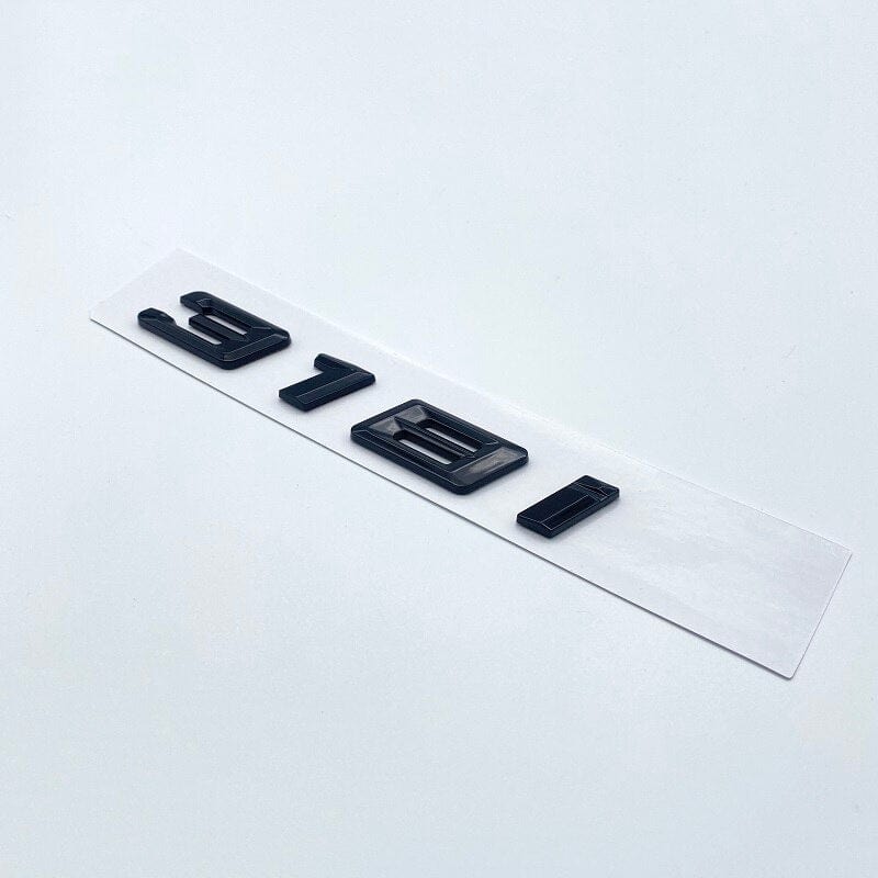 Badges de coffre Lettrage Noirs BMW Série 3 modèles E36 E46 E92 F30 320d 330d 335i