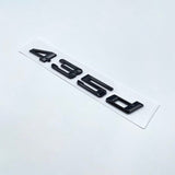 Badges de coffre Lettrage Noirs BMW Série 4 F32 420d 420i 425d 428d 428i 430d 435d 435i 440d 440i
