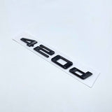 Badges de coffre Lettrage Noirs BMW Série 4 F32 420d 420i 425d 428d 428i 430d 435d 435i 440d 440i