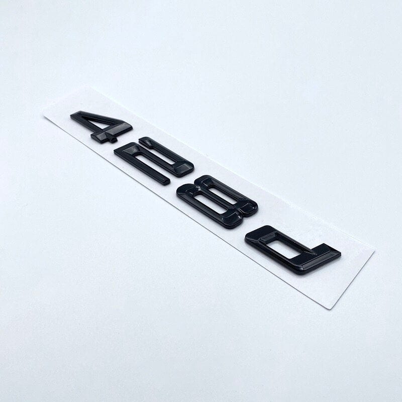 Badges de coffre Lettrage Noirs BMW Série 4 F32 420d 420i 425d 428d 428i 430d 435d 435i 440d 440i