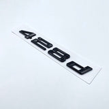 Badges de coffre Lettrage Noirs BMW Série 4 F32 420d 420i 425d 428d 428i 430d 435d 435i 440d 440i