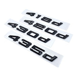 Black trunk logo badge for BMW 4 Series F32 420d 420i 425d 428d 428i 430d 435d 435i 440d 440i