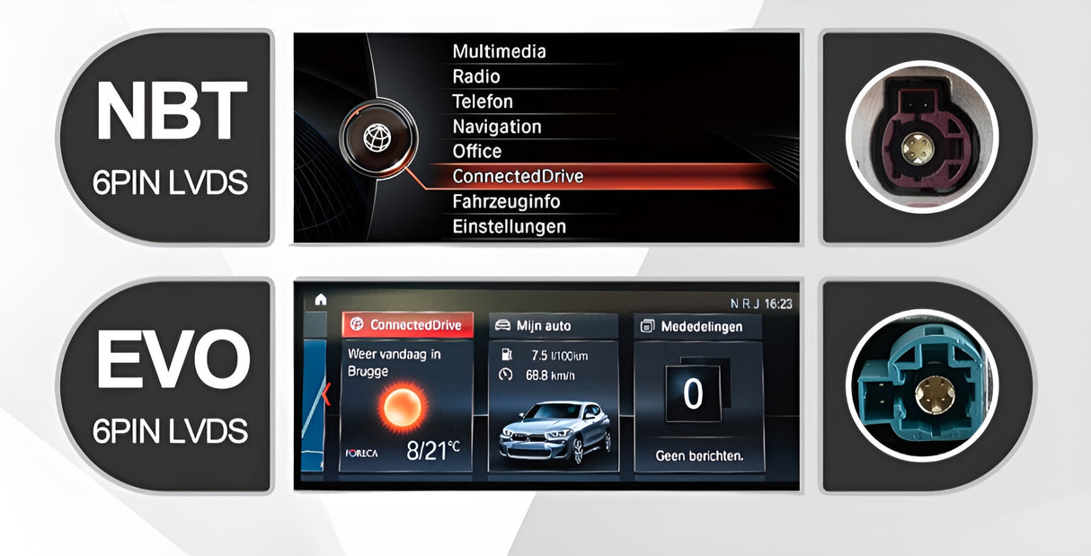 Boîtier Autoradio Android Auto et Apple CarPlay pour BMW Série 2 F22 NBT (2014 à 2019)
