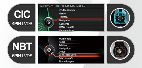 Boîtier Autoradio Android Auto et Apple CarPlay pour BMW Série 6 F12 CIC NBT (2010 à 2018)