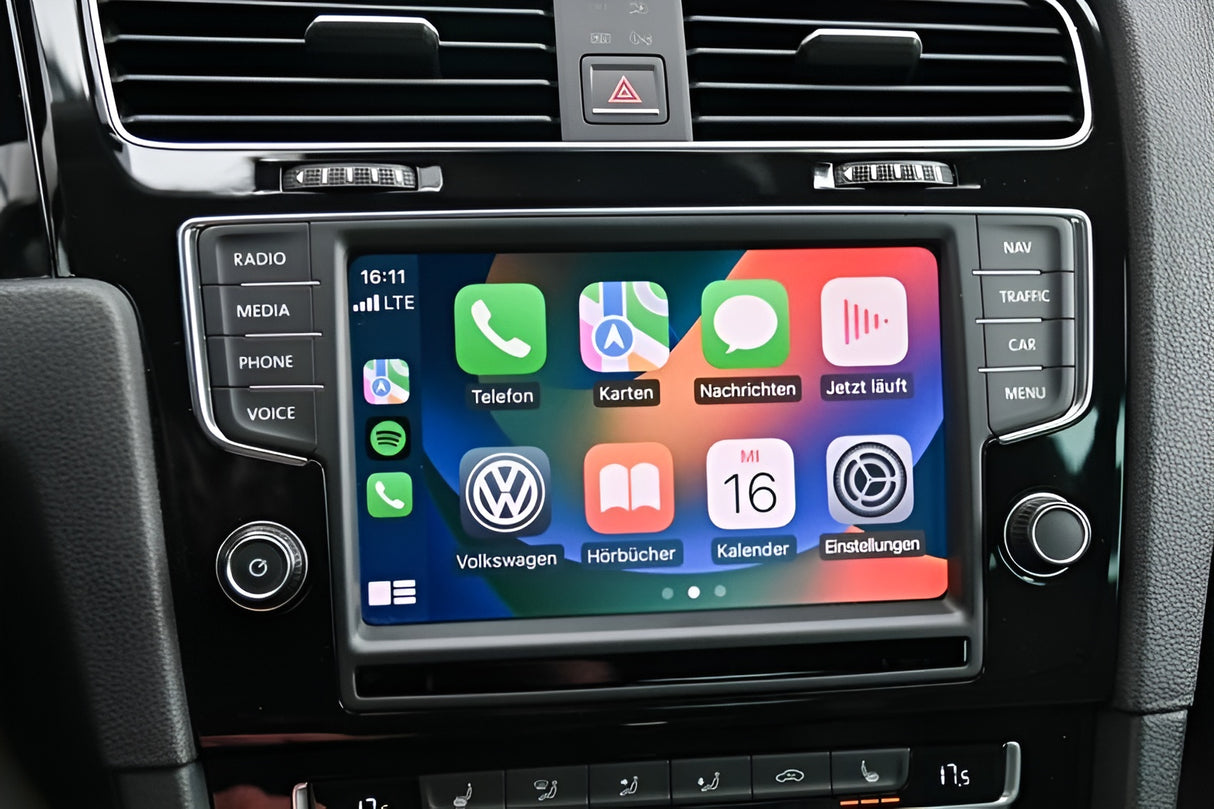 Boîtier Autoradio Android Auto et Apple CarPlay pour Volkswagen Tiguan II (2017 - 2019)