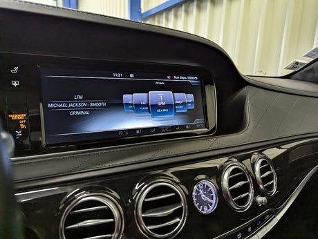 Boîtier Autoradio connecté Android Auto et Apple CarPlay pour Mercedes Classe S W222 NTG 5.0 (2013 à 2017)