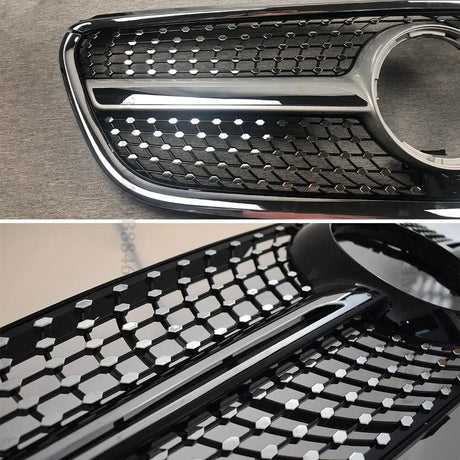 Hood Mesh Diamond Style Front Bumper Grille Racing Grill For Mercedes W447 Benz Vito V 2015-2022 Upgrade Modified Tuning Styling