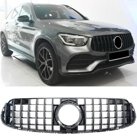 Noir / Après restylage (2019 à 2022) / AMG Line Calandre Panamericana AMG GTR pour Mercedes GLC W253 (2015 à 2022)