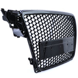 Grille de calandre noire nid d'abeille type RS4 pour Audi A4 B8 (2007 - 2015)