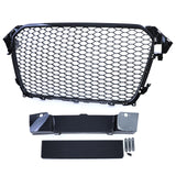 Grille de calandre noire nid d'abeille type RS4 pour Audi A4 B8 (2007 - 2015)