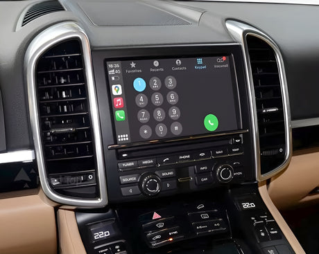 Module Autoradio Connecté Apple Carplay/AndroidAuto pour Porsche Boxster 987 Phase 2 (2009 à 2013)