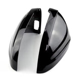Coques de rétroviseurs Noires Brillantes pour Audi A4 B9 (2017 - 2022)