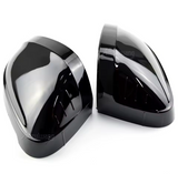 Coques de rétroviseurs Noires Brillantes pour Audi A4 B9 (2017 - 2022)