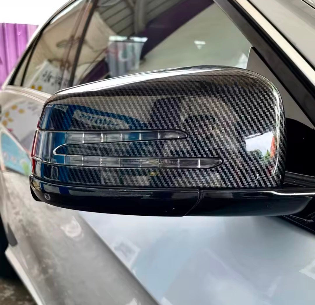 Coques de rétroviseurs look carbone pour Mercedes Classe B W246 (2012 - 2018)