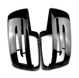 Coques de rétroviseurs noires brillantes Mercedes Classe S W221 (2007 - 2013)