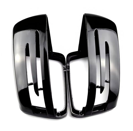 Coques de rétroviseurs noires brillantes Mercedes Classe S W221 (2007 - 2013)