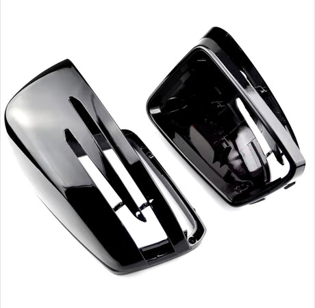 Coques de rétroviseurs noires brillantes Mercedes Classe S W221 (2007 - 2013)