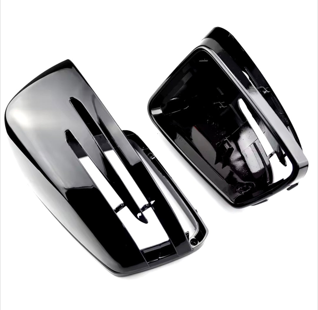 Coques de Rétroviseurs Performance Noires Brillantes Mercedes Classe C W204 (2007 - 2016)