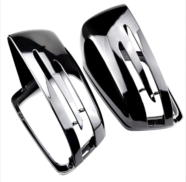 Coques de rétroviseurs noires brillantes Mercedes Classe S W221 (2007 - 2013)