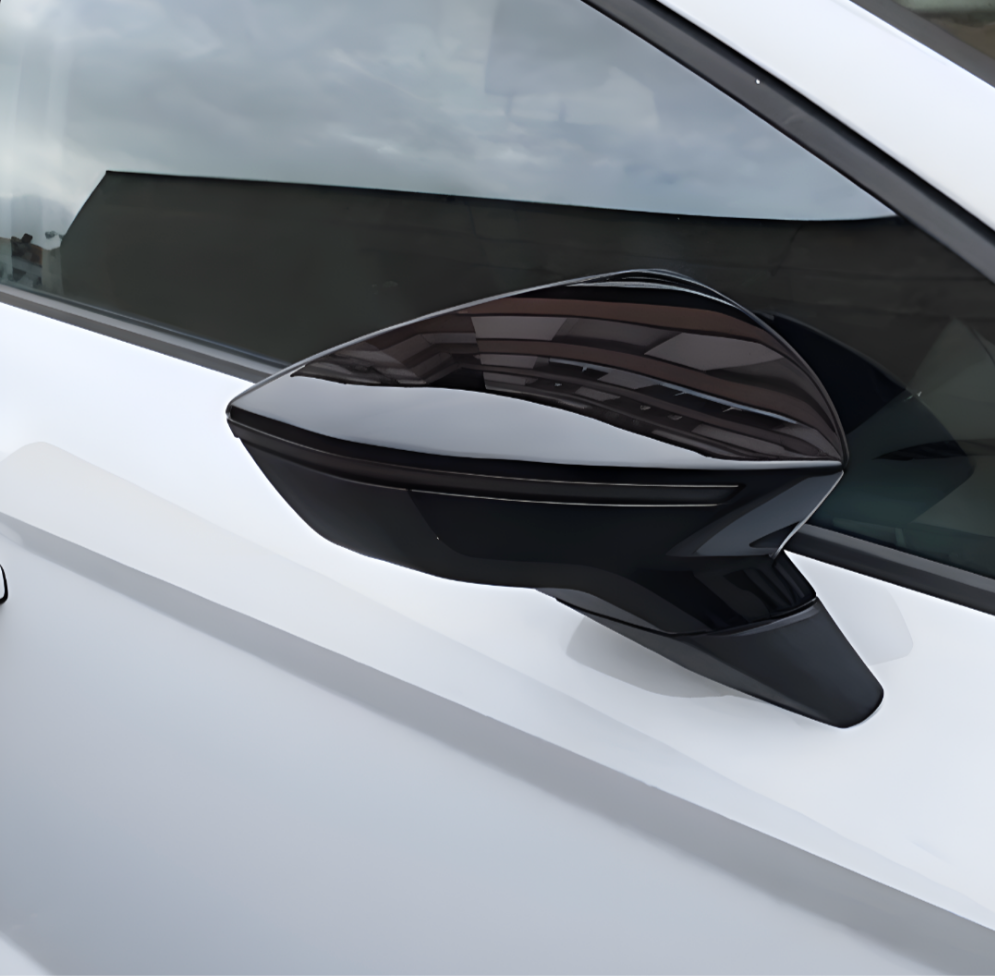 Coques de rétroviseurs noires brillantes Seat Arona KJ7 (2017 - 2023)