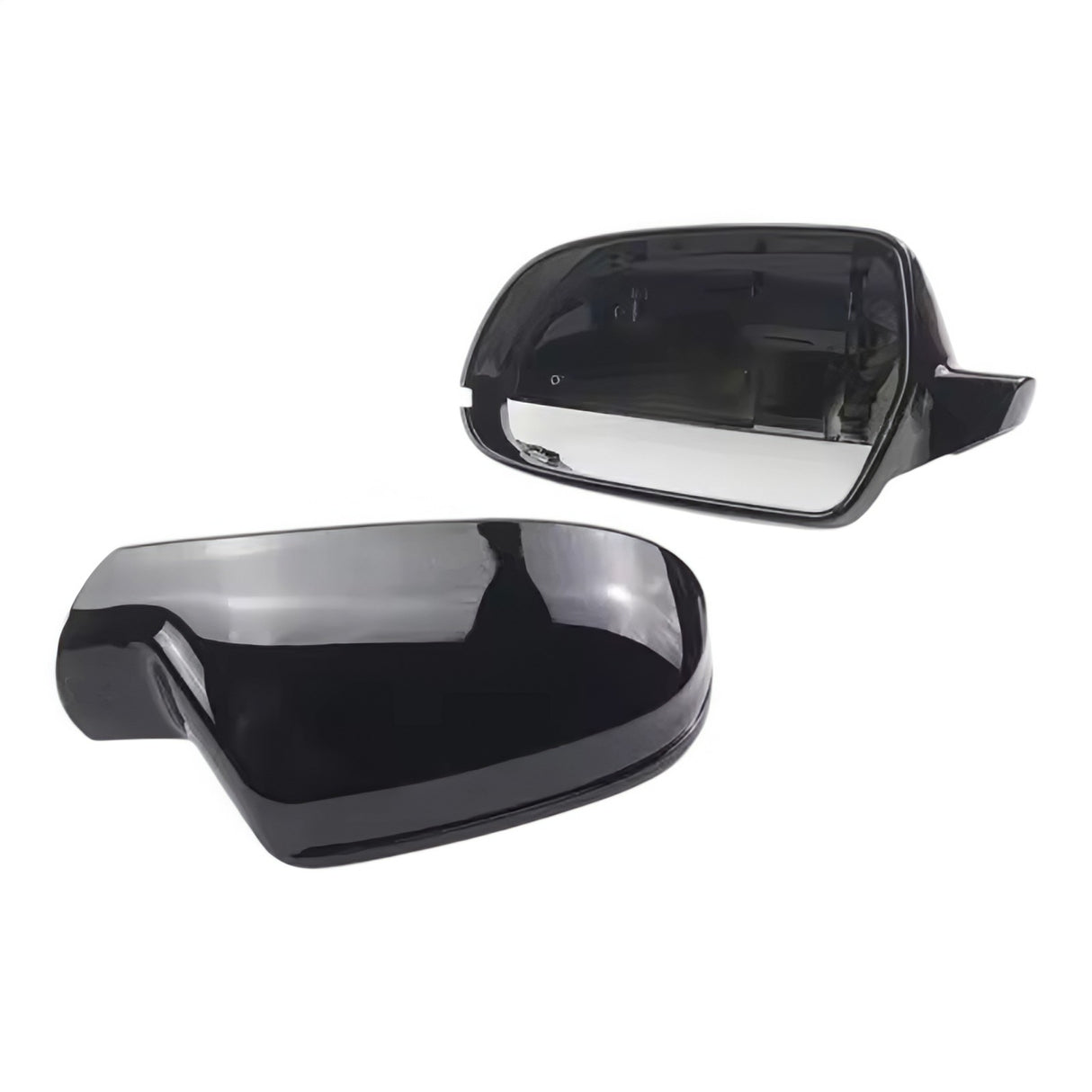 Coques de rétroviseurs noires brillantes pour Audi A4 B8 (2007 - 2015)