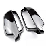 Coques de rétroviseurs noires brillantes pour Audi A4 B8 (2007 - 2015)