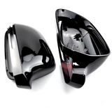 Coques de rétroviseurs noires brillantes pour Audi A5 B8 (2008 - 2011)