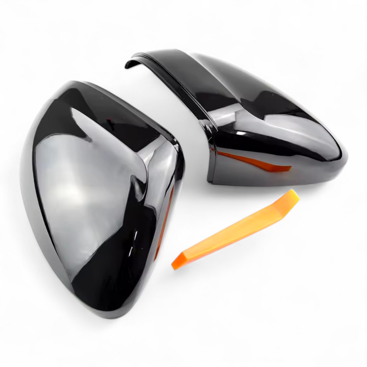 Coques de rétroviseurs noires brillantes pour VW Passat B8 (2015 - 2020)