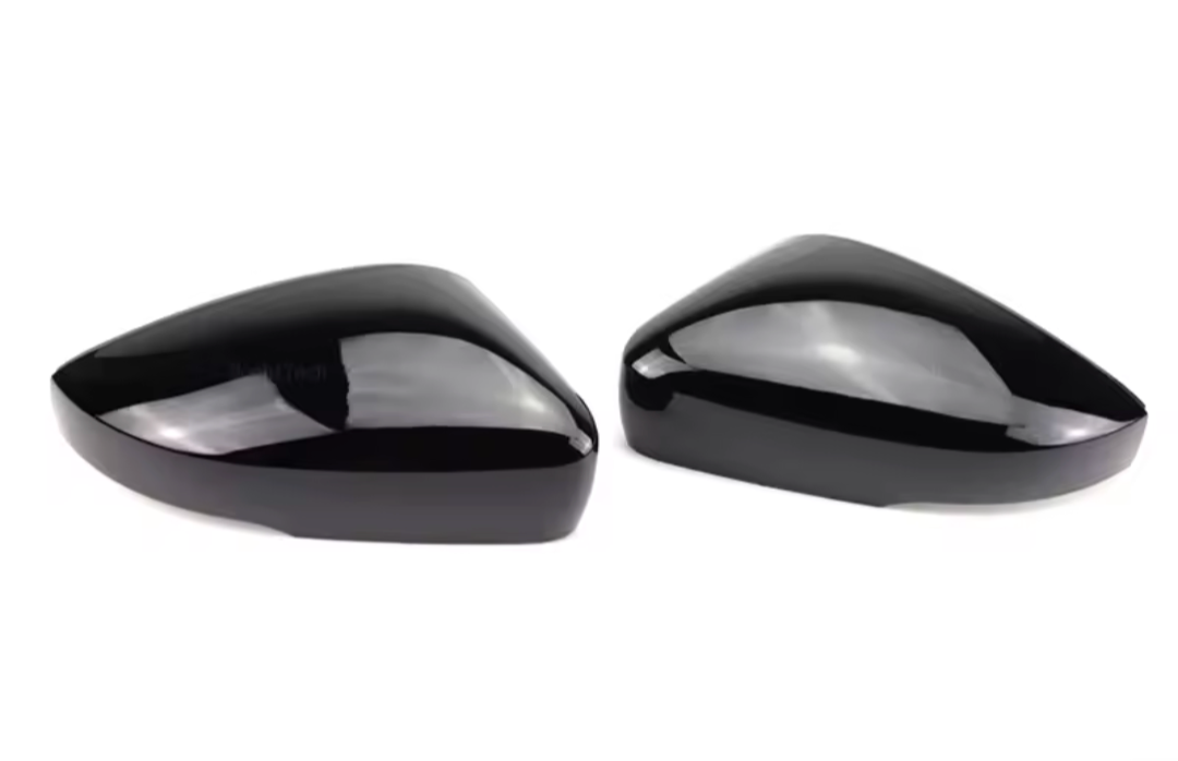 Coques de rétroviseurs noires brillantes pour VW Polo 6R (2009 - 2017)