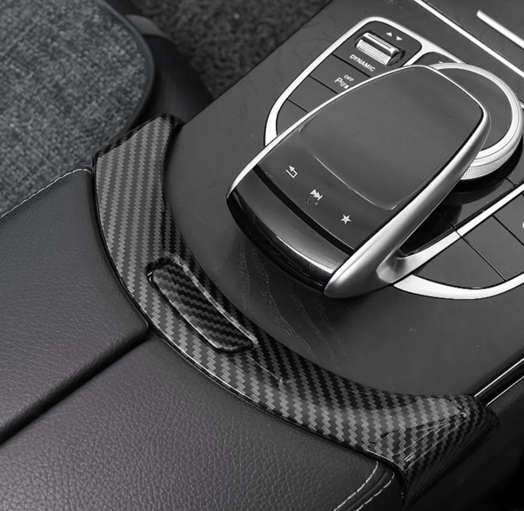Inserts intérieur carbone Tableau de bord Accoudoir pour Mercedes Classe C W205 (2014 à 2021)