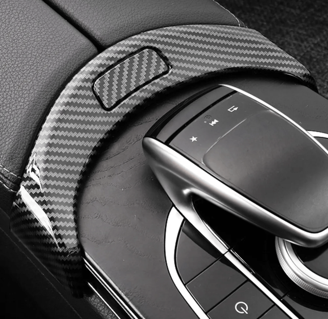 Carbon replica interior dashboard and center armrest inserts for Mercedes GLC W253 (2015 - 2020)