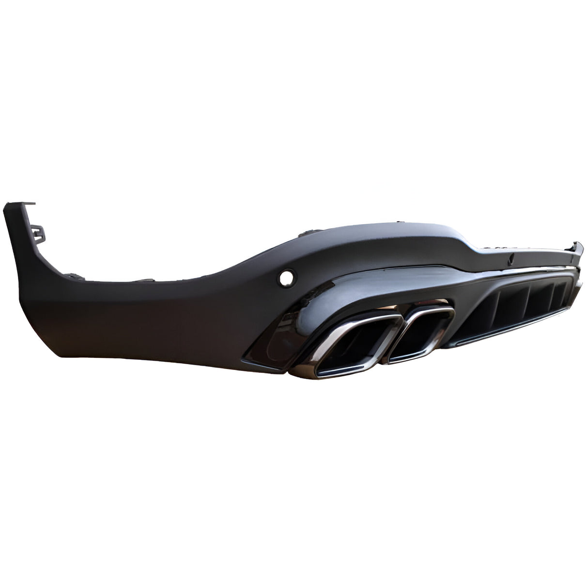 Diffuseur avec sorties d'échappement pare-choc arrière look 63 AMG pour Mercedes GLC X253 (2015 à 2021)