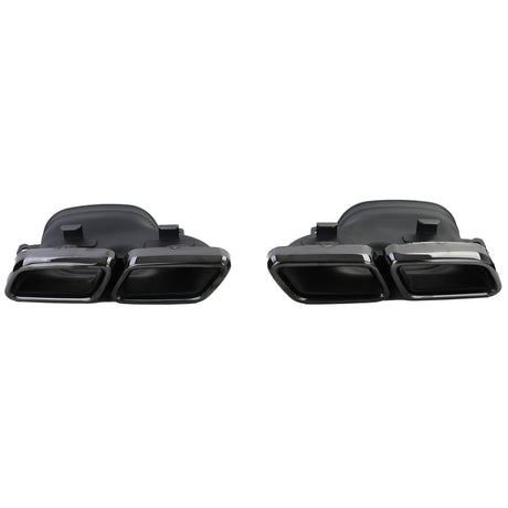 Diffuseur et sorties d'échappement pare-choc arrière look 63 AMG pour Mercedes Classe C Berline W205 (2014 à 2021)