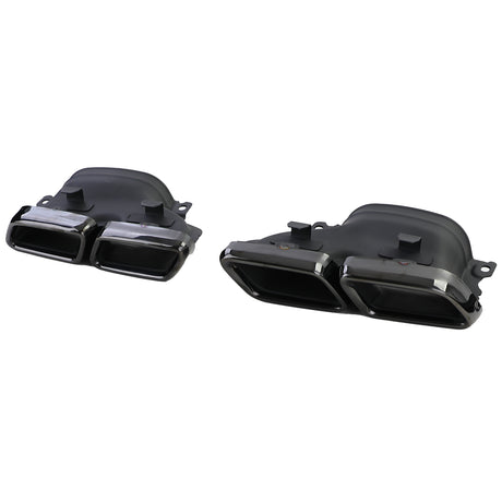 Diffuseur et sorties d'échappement pare-choc arrière look 63 AMG pour Mercedes Classe C Berline W205 (2014 à 2021)