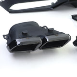 Diffuseur et sorties d'échappement pare-choc arrière look 63 AMG pour Mercedes Classe C Coupé W205 (2014 à 2021)