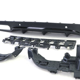 Diffuseur et sorties d'échappement pare-choc arrière look 63 AMG pour Mercedes Classe C Coupé W205 (2014 à 2021)