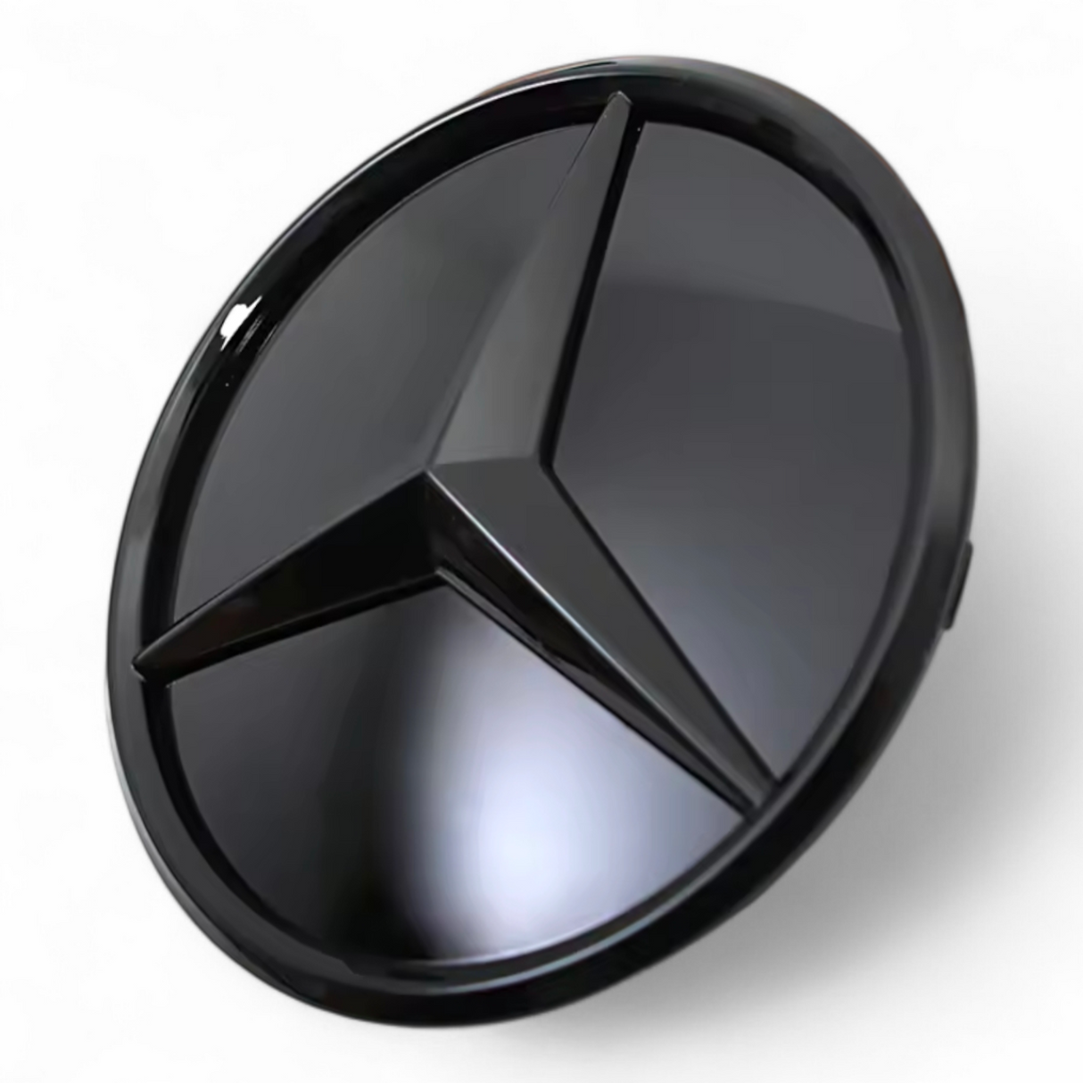 Emblème de calandre logo à l'étoile Mercedes-Benz Noir Brillant