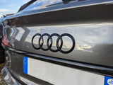 Emblème de coffre logo AUDI Black Edition noir