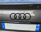 Emblème de coffre logo AUDI Black Edition noir