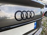 Emblème de coffre logo AUDI Black Edition noir