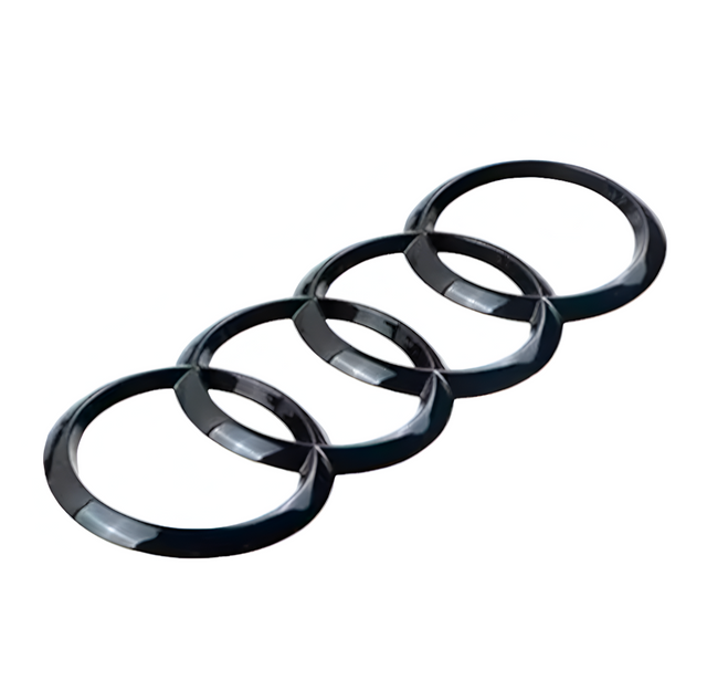 Emblème de coffre logo AUDI Black Edition noir