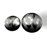 Black front and rear emblems with VW Tiguan logos (2016 - 2024)
